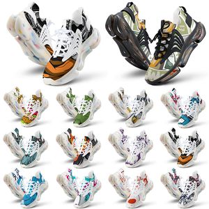 Sapatos personalizados Homens feminino Running Running Diy Triple Blacks Branco azul vermelho laranja laranja personalizada esportes ao ar livre Treinador de tênis de moda