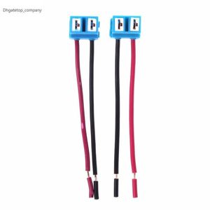 2PCs/lote H7 Soquetes de cerâmica fêmeas conectores de lâmpada automática Adaptador de lâmpada com arame 8cm