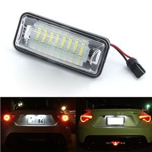 2pcs araba plaka lambası ft-86 beyaz renk LED ışık otomatik aksesuarları