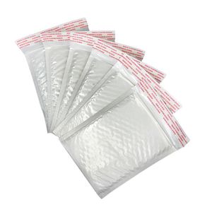 Cartes de voeux 100 Pcs Blanc Mousse Enveloppe Sac Différentes Spécifications Mailers Rembourré Avec Bulle Mailing 221128