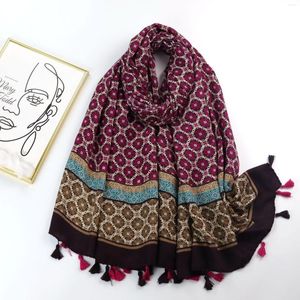 Craquins accessoires Géométrique Écharpe à la mode pour femmes Polyester Enveloppe surdimensionnée ethnique Aztèque Tribal Sépèles Print Châles