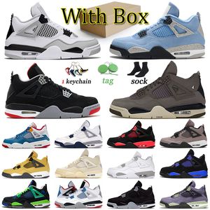 Professional 4 Jumpman Basketball Shoes Men Sports Doernbecher Sneakers 4S Mulheres Treinadoras J4 Violet Ore Midnight Navy Military Black Canvas Offs White Oreo Royalty