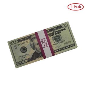 Replica US Fake money kids play toy or family game paper copy banknote 100p281o7A6F