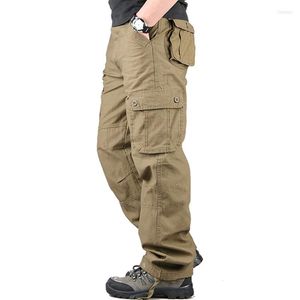 Calça masculina masculina suor casual solto militaire grote maat tatische broek mannen uitloper exército rechte lange