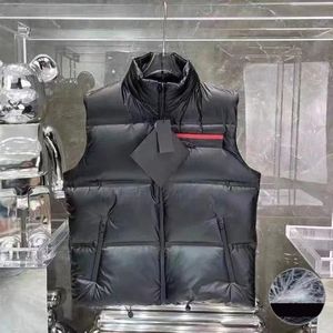 2022 Winter Mens Vests 따뜻한 스탠드 달러 대형 복어 다운 파카스 조끼 슬리빙 화이트 오리 다운 남성 아웃복 코트 U7I2#