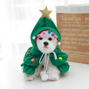 Hundebekleidung, Weihnachts-Haustierkleidung, Baumumhang, Schal, verwandelt in Weihnachtsgeschenke, Ropa Para Perro Welpe 221128