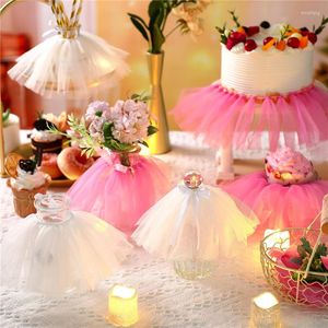 Party Decoration Wine Vase Tutu Skirt Wedding Christening Baptism Bridal Baby Shower Bachelorette Birthday Table Centerpiece