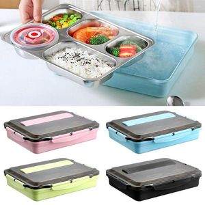 Dinnerware Sets Carry Square Ironing Thermal Insulation Compartment Student Lunch Box Storage Work