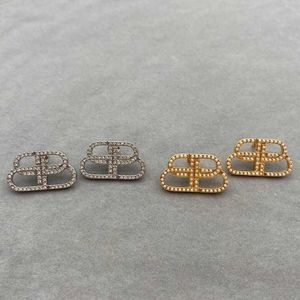 Designer Ohrring Schmuck Luxus BB Paris Shijia Klassische Ohrringe Gold mit weißem kleinen Perlensilber mit hellen Blitzohrringen