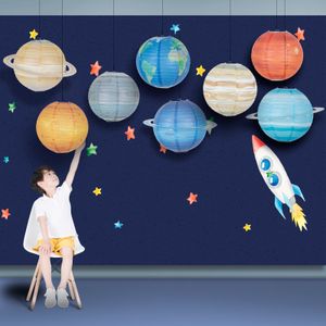 Altri articoli per feste per eventi 8 pezzi 12 '' Sistema solare Otto pianeti Compleanno Palla di carta Lampion Hanging Galaxy Lanterne Decorazione Decorazioni per bambini 221128