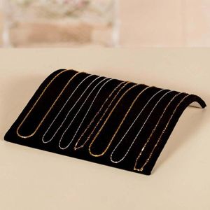 Jewelry Pouches Bridge Necklace Bracelet Display Board Stand Holder Rack Plate Organizer Black Red Shelf