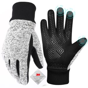 Five Fingers Gloves Winter Thinsulate Thermal Cold Weather Warm Running Touchscreen Bike for Men Women 221125