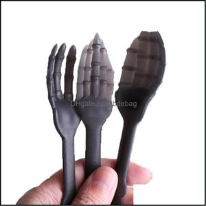 Вечеринка благоврема Хэллоуина Связной посуды Set Toys Fair Orignality Ornament News Fork Spoon Spoon Swee Swee Wop One Prop с Orange Color 3JH DHTPF