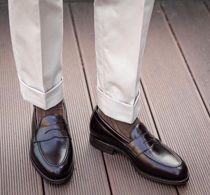 İngiliz tarzı el yapımı sürüş moafers beyler gelinlik ayakkabıları siyah sürüş tekneleri ofis ayakkabı