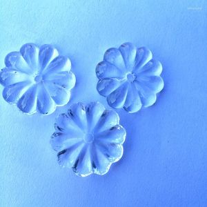 シャンデリアクリスタル100ピース16mmガラスパーツカーテンアクセサリー用の透明な花Eads