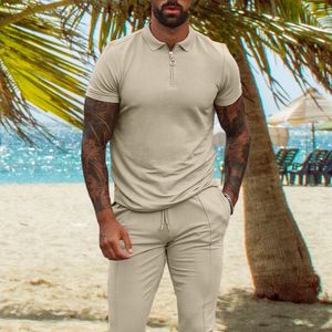 Männer Trainingsanzüge Sets Sommer Casual Einfache T-Shirt Sport Anzug Zwei Stück Shorts Mode Kurzarm Fitness Jogger Trainingsanzug Männer 221128