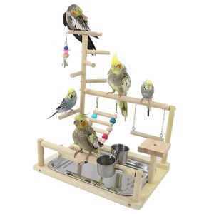 Other Bird Supplies Perch Stand Toys Parrots Playstand Exercise Play Gym Feeder Activity Center For Toy Parrot Conure Cockatiel 221128 on Sale