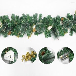 Flores decorativas Planta artificial Lightweight Use amplamente simulação Rattan Christmas DIY ecologicamente correto