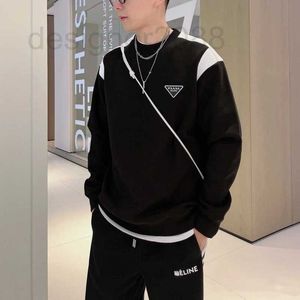 Erkek Hoodies Sweatshirts Tasarımcı Sonbahar ve Kış 2022 Yeni Çiftin Klasik Lark Nakış Mink Yuvarlak Boyun Kazak Erkekler için C7Y0