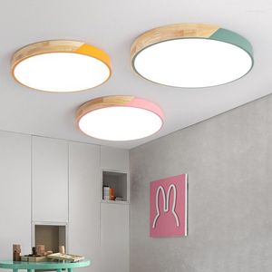 Ceiling Lights Simple Modern Led Macaron Chandeliers For Living Room Bedroom Study Home Indoor Lighting Decoration Children's Lamp