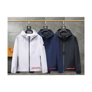 2023mans tasarımcıları erkek ceketleri hoodies Sonbahar kış uzun kollu konfor için fermuar Kapşonlu ceket açık rüzgar ve su geçirmezlik moda Parkas ceket erkekler