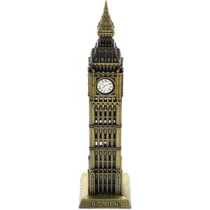 Gartendekorationen Big Ben Gebäudemodell Architekturstatue London Metallstatuen Skulpturen Legierung Skulptur Bronze Uhrturm Sehenswürdigkeiten 221126