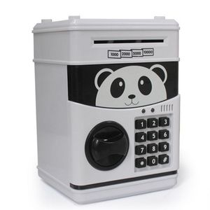 Förvaringslådor fack Panda Cash Coins Kids Money Bank Automated Toy Gift for Children Coin Piggy Saving 221128