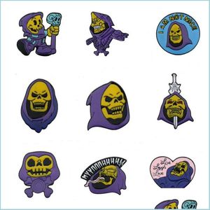 Pins Brooches Skl Purple Hood Enamel Pins Badge Brooch Bag Clothes Lapel Classic Cartoon Jewelry Gifts Wholesale 6201 Q2 Dro Dhgarden Dh8Sv