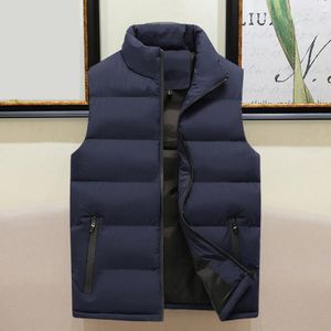 Mens Down Parkas Simple Winter Waistcoat fickor Kylsäker skintouching hane plus storlek Casual Cotton 221128