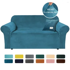 Couvre chaises Seater High Grade Velvet Stretch Elastic Sofa Cover Living Room Couch Scecover Furniture Protector Case