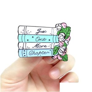 Pins Brooches Cartoon Colorf Book Flower Brooches Paint Funny Enamel Lapel Pins Alloy Brooch For Women European Fashion Denim Jacke Dhqr6