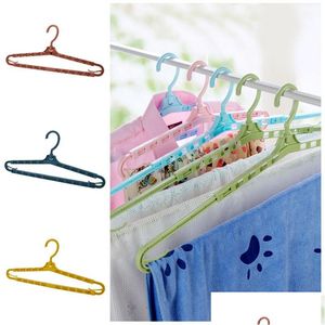 Cabides racks roupas de rotação retráteis racks plástico colorido de cor de casa casa seca e cabide de não -lips para houshol dhf3k