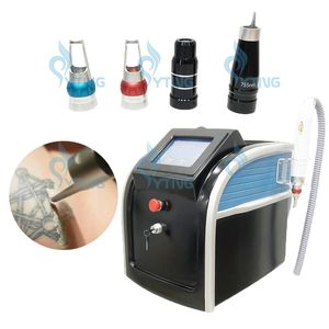 Salong Använd picosekund lasermaskin All Color Tattoo Removal Pico Laser ND YAG Q Switched 532nm 755nm 1064nm 1320nm Pigmenteringsbehandling