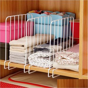 Titulares de armazenamento racks guarda -roupa der shees para home wire storage rack urijk 3pcs closet prateleira divisores de espa￧o economizando white high quali dhsxp