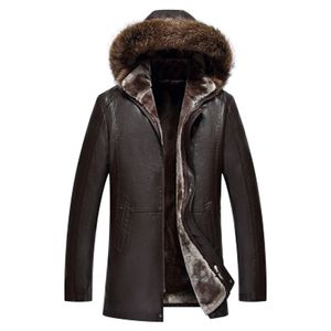 Men's Leather Faux Winter Parka Real Fur Long Plush Thick Oversize Sheepskin Jackets for Man M-5XL Mens Clothing Genuine Sheep Natural Coat 221124