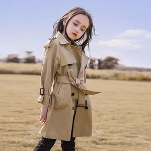 Tench Coats Girls Trench 9 Primavera 8 Roupas de crian￧as grandes 7 Baby Coat Autumn 12 anos Girl Christmas Birthday Gift 9 Crian￧as Roupas 221125