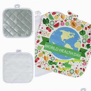 Tappetini Sublimazione Cuscino fai da te vuoto Piatto da cucina Ciotola Pentola Tappetino isolante Tappetini resistenti alle alte temperature Decorazione della tavola 6Yp Dhwmr