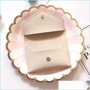 Storage Bags Envelope Wallet Simple Small Purse Mtifunctional Portable Coin Storage Bag Trathin Brief Paragraph Little Change 30 L2 Dhq2H