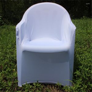 椅子はプラスチック製の屋外スパンデックスアームバンケットウェディングパーティーの募金Sillon Stoelbekleding Voor Stoelen