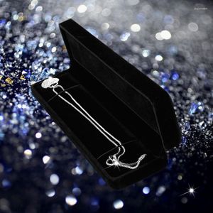 Bolsas de jóias F19D Velvet Gift Jewellery Watch Colar Pinglelet Pingente Exibir caixa presente Caixa