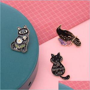 Pins Brooches Lapel Enamel Crow Pins Custom Witchy Bookish Six Of Crows Brooches Shirt Bag Badge Fantasy Book Witch Animal Dhgarden Dhdzm