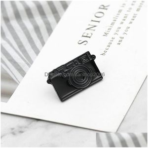 Pins Brooches Digital Camera Shaped Brooches Pins Gift Creative Europe Alloy Drip Oil For Girls Cute Jewelry Button Collar Badges S Dh92O