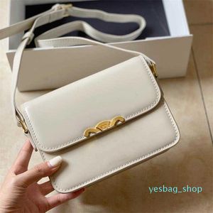 Triomphe Smooth Cowhide Bag Women Teen Cuir Handbag Golden Chain Shopping Bags Lady Wallet 199233 22cm 07