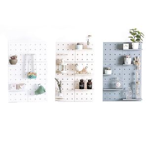 Storage Holders Racks Bathroom Wall Shelf Shower Corner Kitchen Storage Holder Rack Wallhanging Plastic Hole Board Organizer 200 N Dhzqp