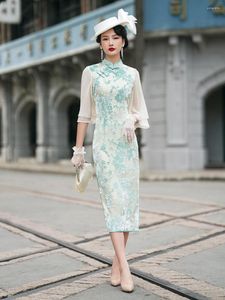 Ubranie etniczne Summer 2022 Qipao sukienki wieczorowe Kobiety w stylu Vintage chiński styl tradycyjny cosplay plus eleganckie sukienki cheongsam