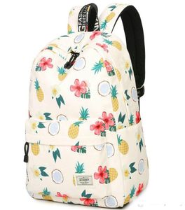 Pineapple Backpack Flor Ananas Daypack Scretled Printing School School Rucksack Sport Sport School Bag Packoor Pack6875601