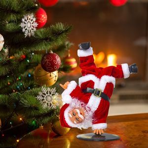 Christmas Decorations Hip-Hop Dance Santa Claus Doll Toy Electric Musical Dancing Singing Toys Children Party Decoration Gifts 221125