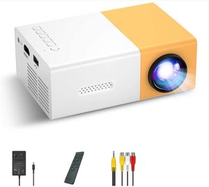 Mini projektory YG300 obsługuje 1080p przenośny projektor wideo dla kreskówek Prezent dla dzieci na zewnątrz film kina domowego HDMI interfejsy USB