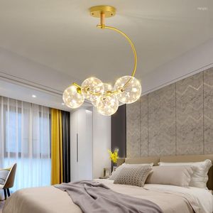 Chandeliers Nordic Pendant Lights LED Modern Lamps Dining Living Room Kitchen Office Shop Bar Home Indoor Glass Ceiling