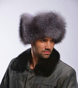 Berretti Cappello di pelliccia di lusso di alta qualità Cappello caldo da uomo Proteggi l'orecchio da viaggio invernale primaverile